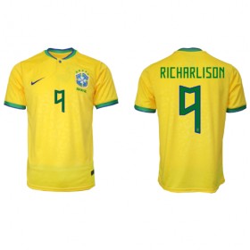 Virallinen pelipaita Brasilia Richarlison 9 Koti World Cup 2022 Lyhythihainen - Miesten